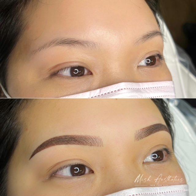 Microblading before and after