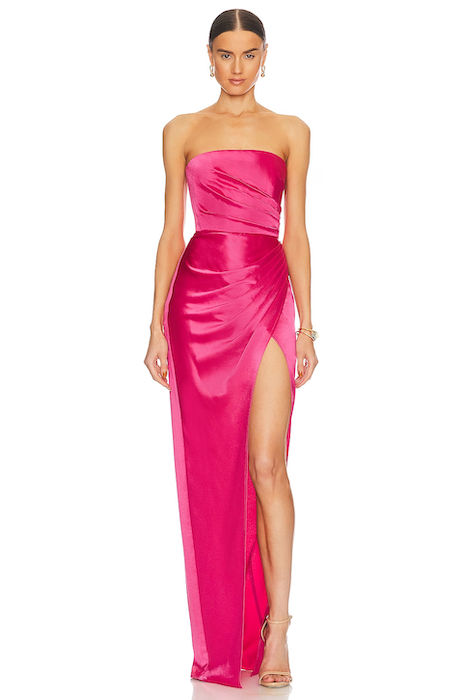 Hot pink dress